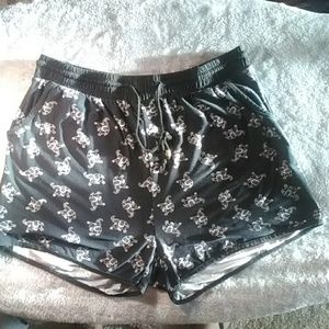 Black pajama shorts